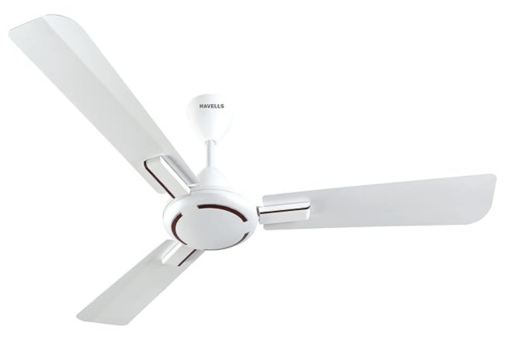 Havells 1200mm Ambrose ES Ceiling Fan | Premium Finish, Decorative Fan, Elegant Looks, High Air Delivery, Energy Saving, 100% Pure Copper Motor | 2 Year Warranty | (Pack of 1, Pearl White Wood)